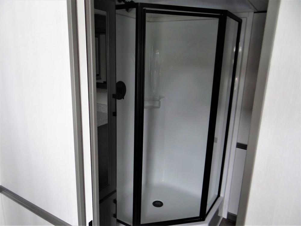 Neo Angle Shower with Glass Door