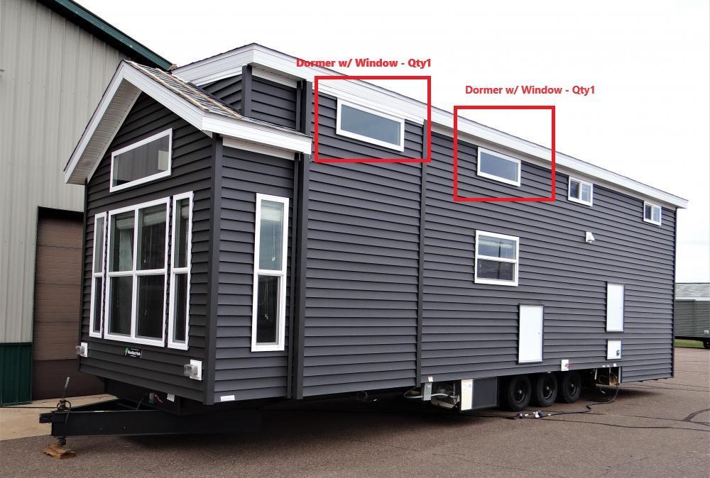 OPTIONAL DORMERS - Loft Unit 4 Total on Unit, 2 Added on Each Side to have FULL DORMERS