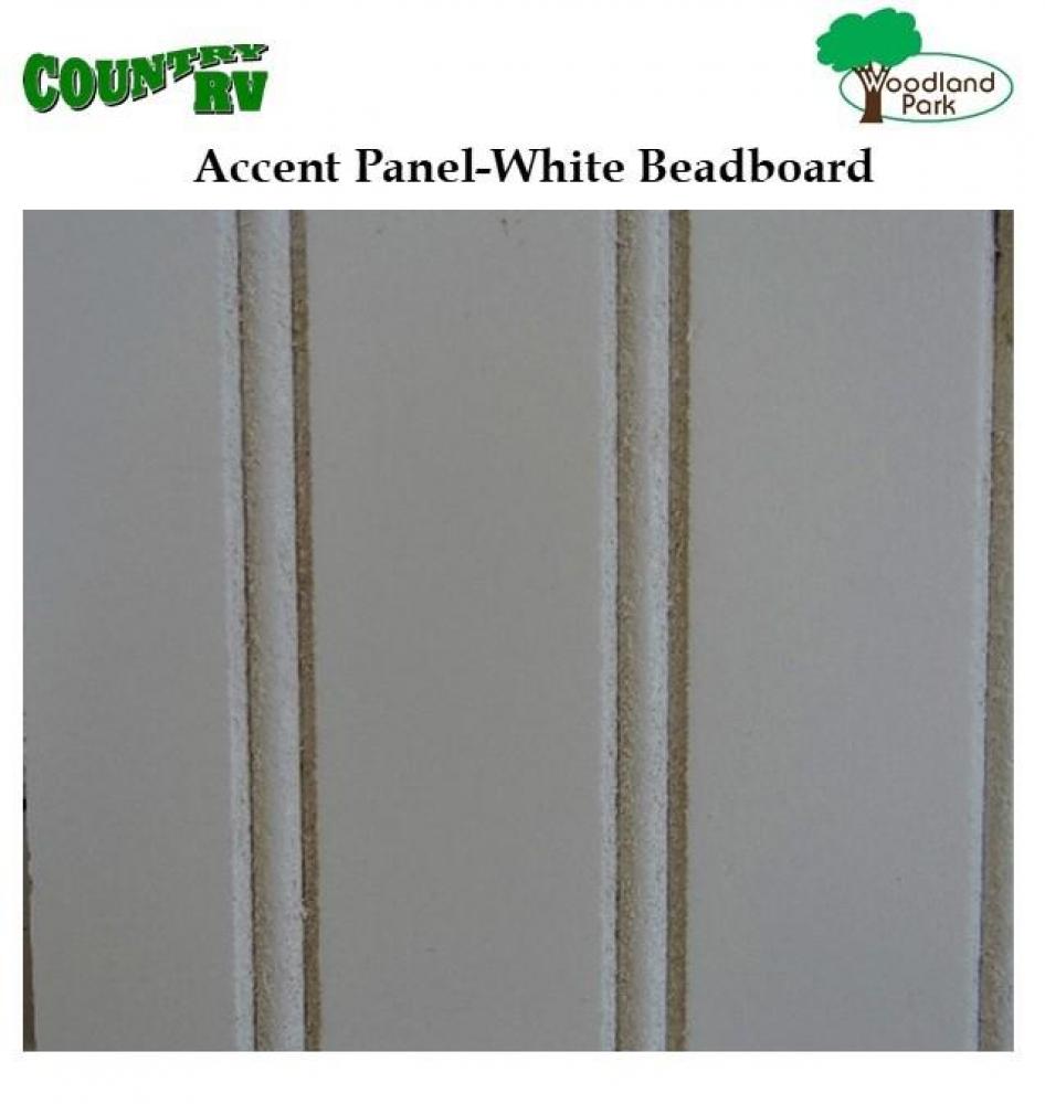 Wainscoting Beadboard White (living room & kitchen walls only) 