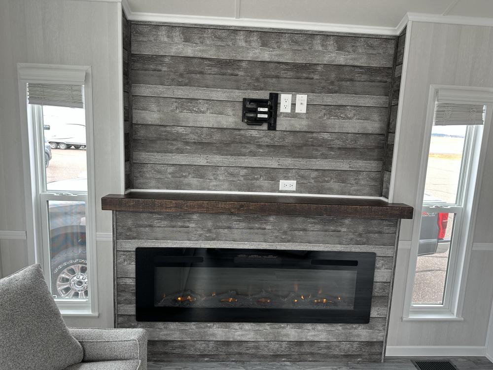 ACCENT WALL - Gray/Ash
MANTLE - Brown 