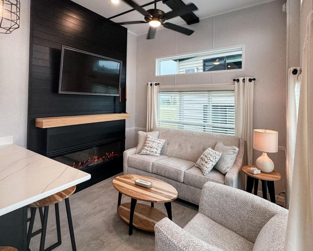 ACCENT WALL - UPGRADE - SHIP LAP - BLACK