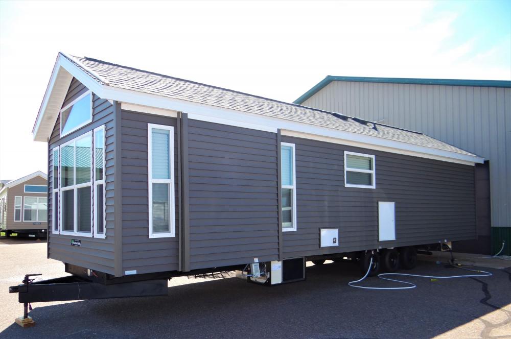 Upgraded Siding in Granite with Standard Shingles in Dual Gray