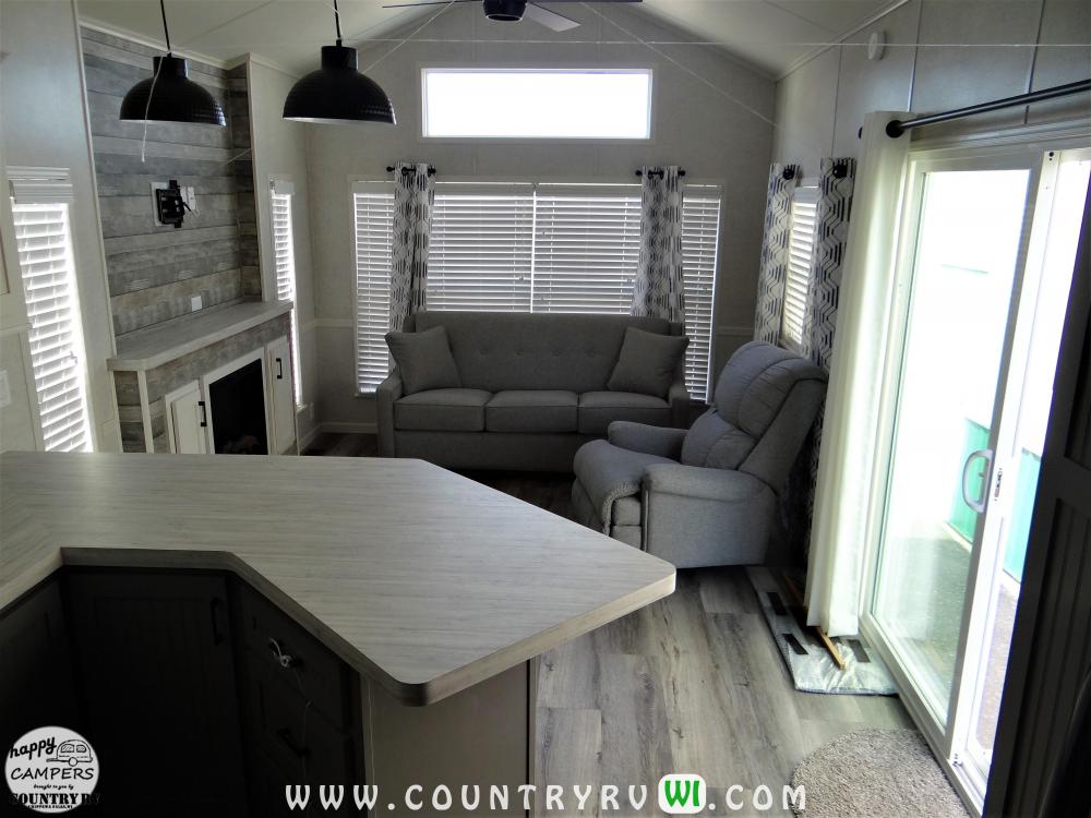 Cooper Cream Main Wall Color & Accent Wall in Knotted Oak, Flooring Upgraded to Plank Silabar 