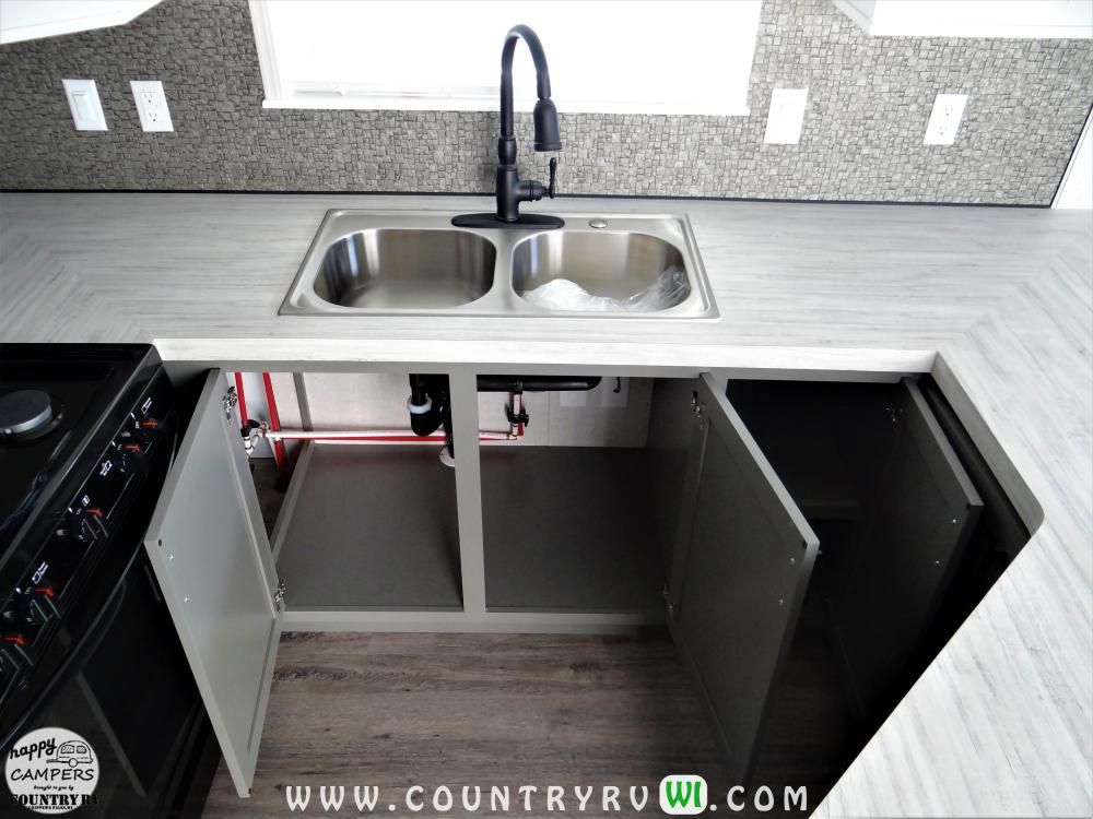 Pull Down Faucet with Sprayer, Stainless Sink, Water Shut Off's at all Fixtures - All Standard