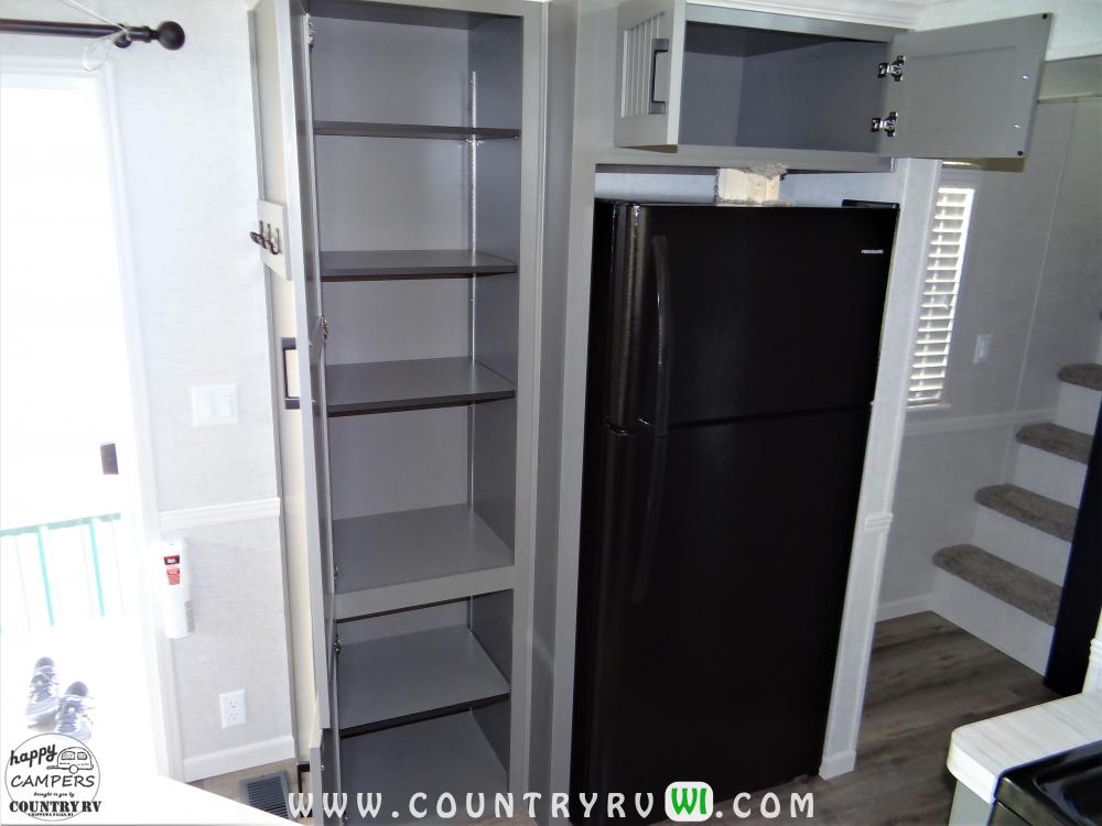 Pantry with Adjustable Shelves & Full Depth Cabinet over Frig (standard)