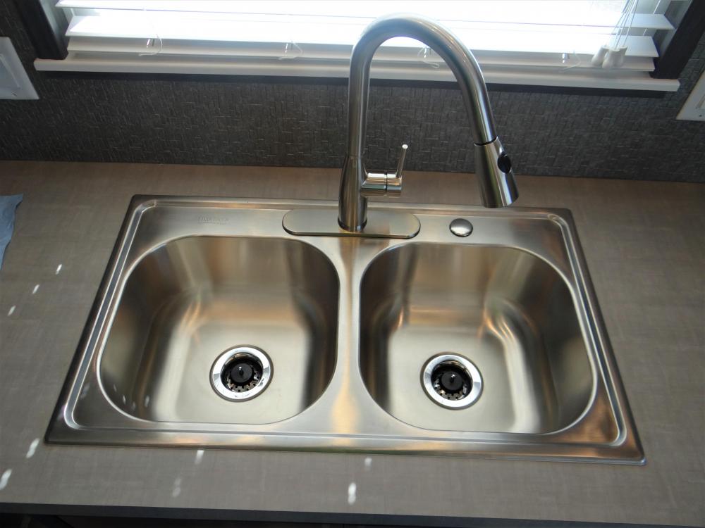 Upgraded Kitchen Faucet W/Pull Down Sprayer & Standard Sink