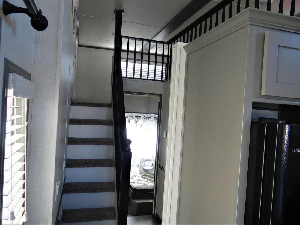 Cut Back Front Loft Floor - No Ceiling in Hallway