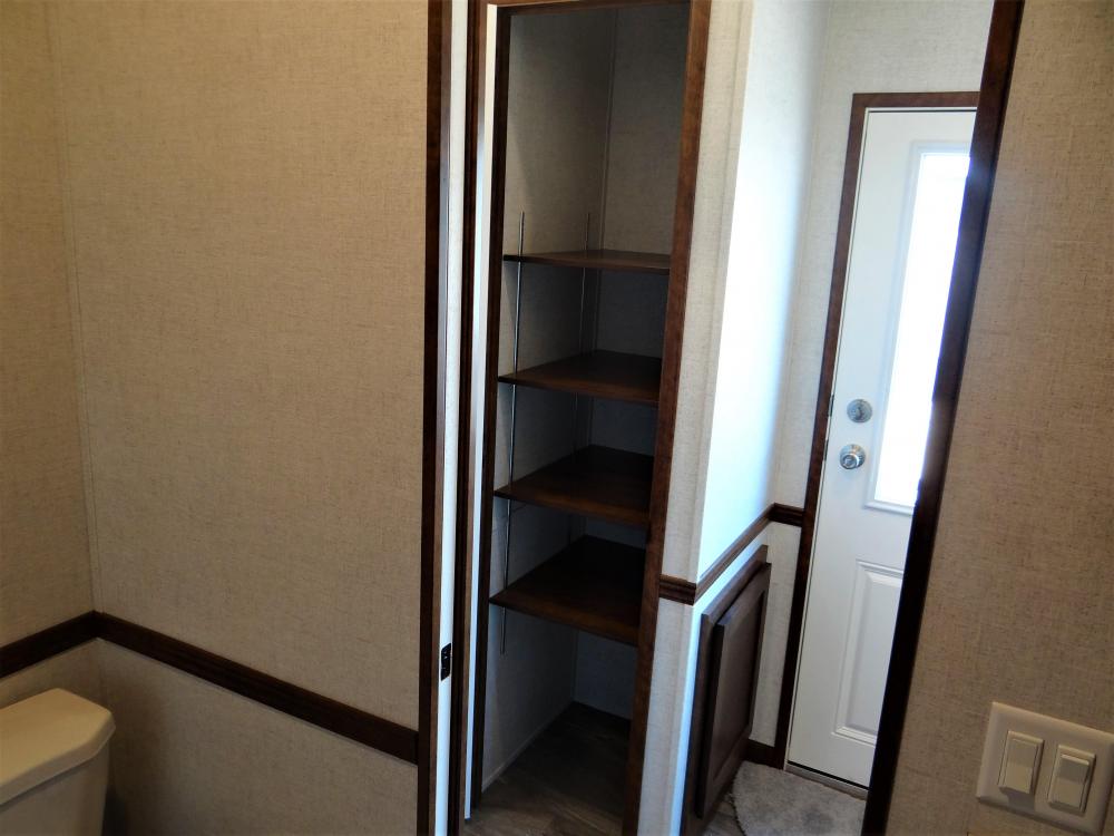Closet with Adjustable Shelves