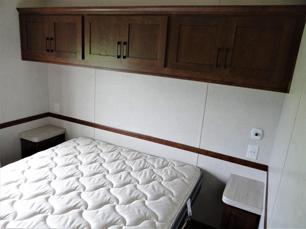 OH Cabinet with Undermount Lights on Dimmer