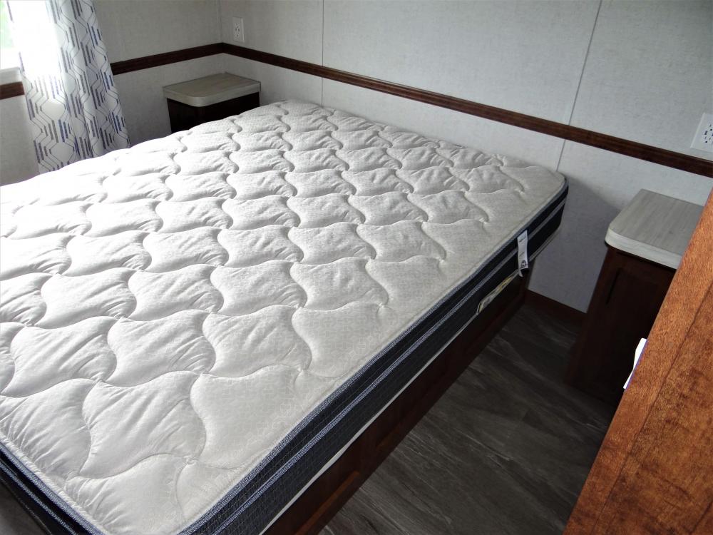 Queen Bed, Night Stands with Doors