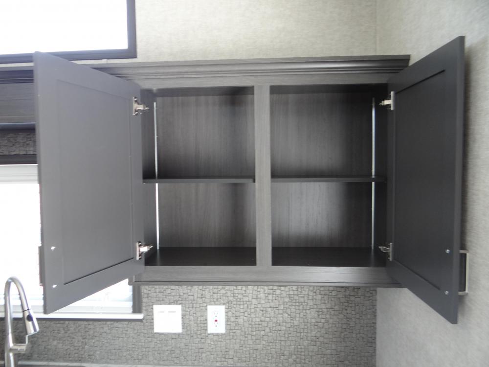 Soft Closing Cabinet Doors and Adjustable Shelves in Over Head Cabinets - Standard
