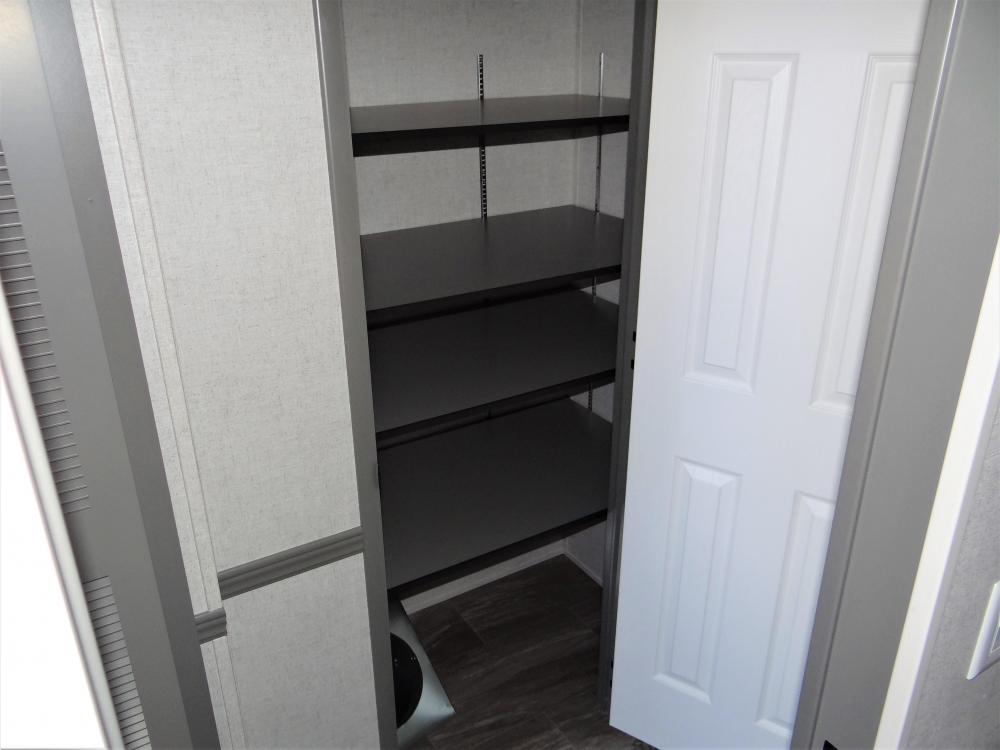 Added Closet in place of Rear Door with Adjustable Shelves