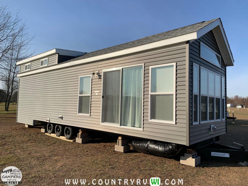 Exterior in Granite Siding with Dual Gray Shingles & Transom Front Window