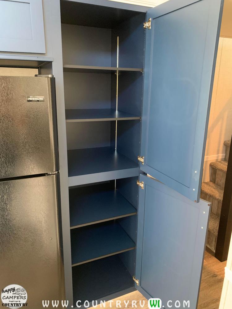 Adjustable Shelves in Pantry (standard) Larger Pantry Option