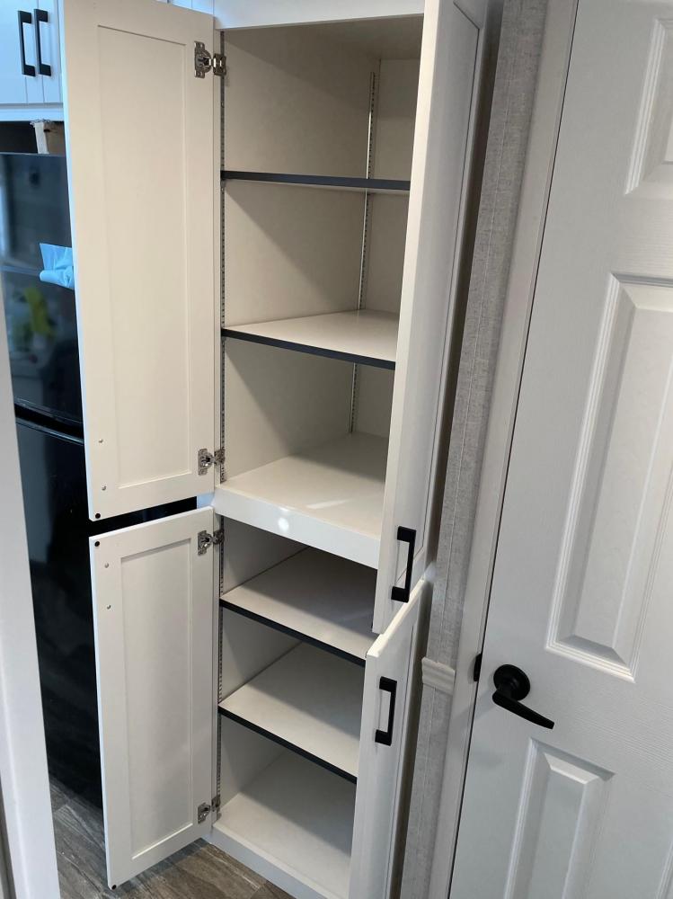 Double Door Pantry with Standard Adjustable Shelves