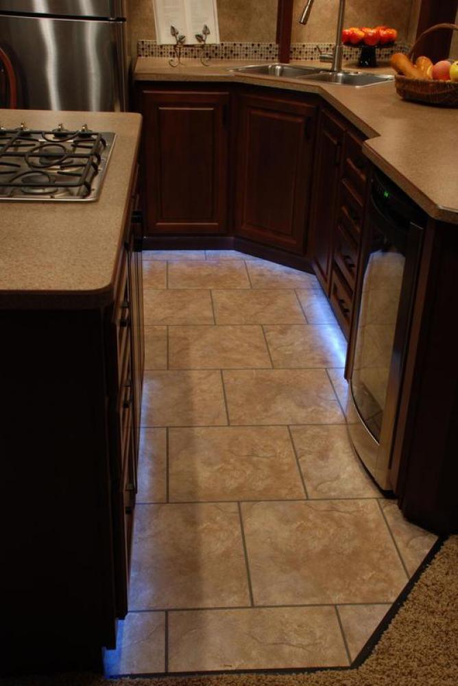Optional Accent Lighting: Floor Accent Kitchen & Bath Toe Kick