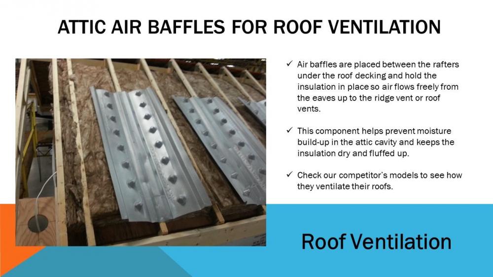   Attic Air Baffles for Roof Ventilation