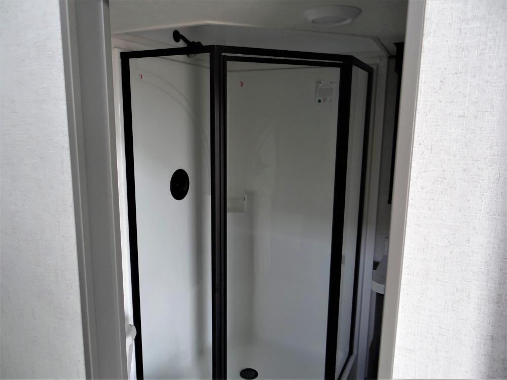 Standard Corner Shower with Glass Door